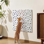 FUKUMARU 3PCS Cat Scratcher Wall Mounted, 23.6 Inch Extra Long Cardboard Cat Scratch Pad for Wall, High-Density Cats Scratching Board Indoor, Kitten Scratching Pads for Corner Door