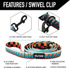 Wolfgang Heavy Duty Dog Leash, Pull-Tested for Walking & Training, BuenaOnda Print, Small