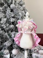 Furbabycare® Elegant Sweet Fashion Puppy Dog Blingbling Princess Skirt Pet Dog Lace Cake Camisole Tutu Dress A-Pink X-Small
