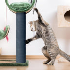 Cat Scratch Furniture Protector Couch Protector from cat Claws Self-Adhesive Carpet remnants Scratching Mat Trimmable DIY Climbing Covering Posts 78.7" x 15.8" Grey