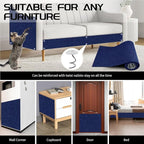 2 Pcs Total 78.8"x15.8" Cat Scratch Mat, Cat Scratch Couch Furniture Protector, Trimmable Self-Adhesive Cats Scratch Pads, DIY Cat Scratcher for Wall Protector and Covering Cat Tower (Blue)