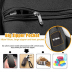 Tomkas Small Dog Sling Carrier - Zipper Pocket & Classic Strap - for 3-10 lbs Pets(Black)
