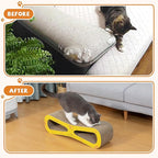 Portable Durable 29.5Inch Cat Scratcher Toys, Cat Scratch Lounge Made from Corrugated Cardboard Cat Scratchers House for Indoor Cats and Kittens, Cat Scratch Bed (Figure of Eight Colorful)