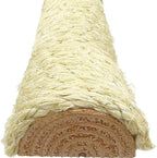 Maykoosh French Flair Elevated Cat Scratch Post with Cat Bed, Compact and Stylish Elevated Cat Bed with Plush Carpet and Sisal Scratching Post, Perfect for Sleep and Play Brown