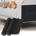 uxcell Self-Adhesive Cat Scratching Mat, 2 Roll 39.4" x 11.8" Couch Protector from Cat Claws for DIY Sofa, Wall, Doors, Cut Anti Cat Scratch Pad Carpet Mat, Black
