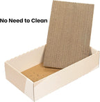 Cat Scratcher Box with 4 Scratching Pads&2 Separate Cardboard Boxes,2-in-1 Cardboard Cat Scratch for Multiple Kitten Interactive Play,Birthdays Holiday Toys Gift,Gradient-Ball Toy