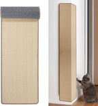 Natural Sisal Cat Wall Climbing Carpet, Wall Scratcher Carpet Mat Pad, Cat Climbing Wall, Tall Scratching Post, Wall Floor Couch Sofa Protector, Scratching Pad for Indoor Cats （78.7" Lx15.7 W, 1PC）