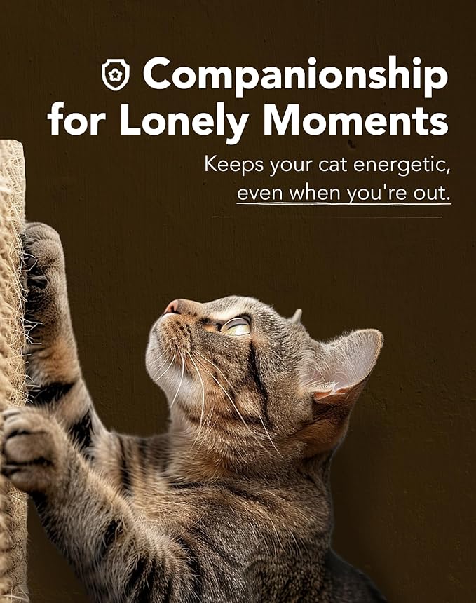 Lukamoo® Cat Scratching Pad, Wall Mounted Scratcher for Indoor Cats (Medium (24'' x 16'')) (Brown Tabby)