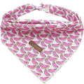 Elegant Little Tail Dog Bandana - 1PC Washable Cotton Summer Dog Kerchief Reversible Bibs/Scarf Triangle Scarf for Small to Large Dogs