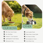 Barkin’ Trails Travel Dog Bowls, Portable Outdoor Water, BPA-Free, Food Grade Plastic Dog Travel Bowl, Camping Essentials & Container (Matcha)