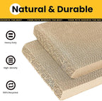 A-Frame Cat Scratcher Vertical & Horizontal Scratching pad for Multiple Cats, Double-Sided Scratch & Lounge Cardboard, Reclaimed Wood Look, Easy Assembly