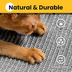 Cat Scratcher Mat,Natural Sisal Cat Scratch Pad,Horizontal Floor Cat Scratching Pads Rug for Indoor Cats Grinding Claws Nails,Cat Furniture Protector for Couch & Carpets & Sofas