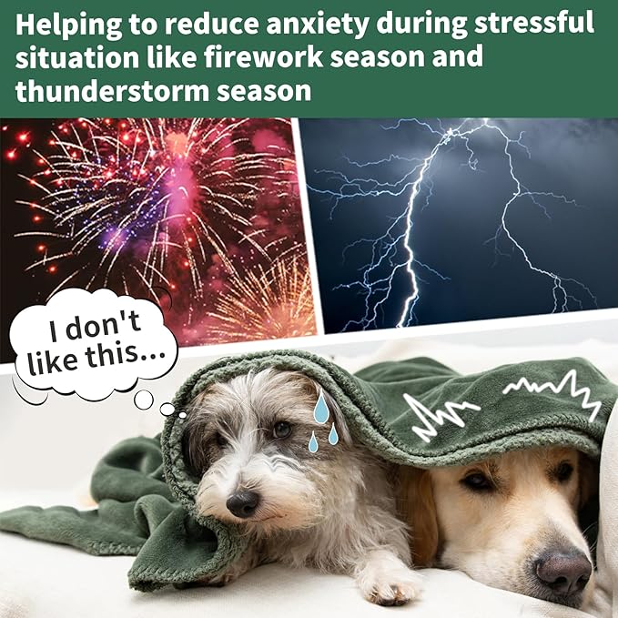Nanaki Dog Calming Hoodie Ear Wraps for Dogs, Fireworks Ear Protection Head Muffs Doggy Warp Anxiety Relief, Doggy Hematoma Wrap, Pet Head Cover for Grooming and Force Drying Bathing Pet Protector