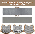 80"x15.7" Cat Wall Scratching Mat, Extra Large Cat Climbing Carpet with 20 Fixed Nails Wall Scratcher Furniture Protector for Couch, Sofa, Home (Grey)