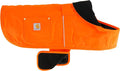 Carhartt Firm Duck Dog Chore Coat, Insulated Weather Resistant Jacket for Cold and Windy Conditions, Hunter Orange, Large