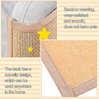 Newwiee 2 Pcs Cat Scratch Furniture Protector Mat Sofa Couch Protector for Cats Pet Scratching Pads for Couch, Sofa, Chair, Easy Installation(15.7 x 23.6 inch)