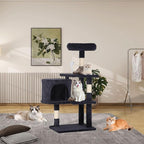 Heavy Duty Cat Tree,36 Inch Tall Cat Tower,Cozy Condos,Scratching Posts,Sisal Rope,Multi-Level Perches Platforms for Indoor Cats/Kittens,Sturdy Pet Climbing Furniture,Dark Gray