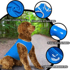 2 Pack Cooling Shirts for Dogs, Lightweight Mesh Breathable Dog Shirt for Small Dogs Boy, Sun-Protection Sleeveless Shirts for Dog&Cat Puppy Vest Pet Apparel P23ST00602M