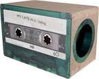 Mixtape Cardboard Cat Scratcher, Large (54 x 31 x 35 cm), Emerald