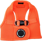 Puppia Neon Soft Vest Harness Step-in No Choke No Pull Walking Training for Small and Medium Dog, Orange, Small