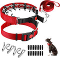 Prong Training Collar with Comfort Tips and Quick Release - Dog Choke Pinch Collar with Nylon Cover - Classic Collar and Leash for Small to Large Dogs