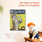 Art Cat Scratching Pad,Wall Scratcher for Indoor Cats - 16.54x11.81x1.18 Inches, Double-Sided Use, Cat Cardboard Scratcher Fits All Breeds & Sizes, Easy to Install,Cat Gifts