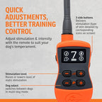 SportDOG SportTrainer Remote Trainer - Reliable Off-Leash Control - OLED Screen - Waterproof Dog Training Collar - Rechargeable E-Collar - 1/2 Mile-Range - Orange