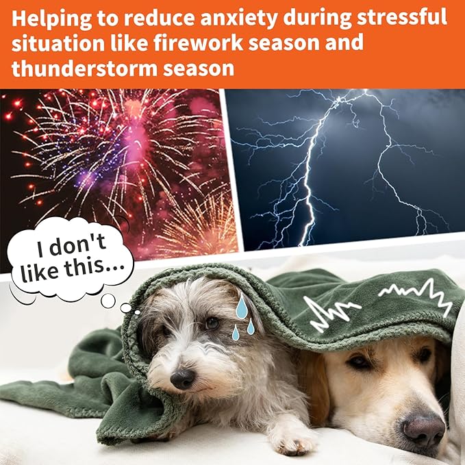 Nanaki Dog Calming Hoodie Ear Wraps for Dogs, Fireworks Ear Protection Head Muffs Doggy Warp Anxiety Relief, Doggy Hematoma Wrap, Pet Head Cover for Grooming and Force Drying Bathing Pet Protector