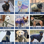 Spark Paws Dog Winter Jacket, Water-Resistant Coat, Warm Reflective Windproof Fleece-Interior, for Medium and Large Dogs - Red - 3XL