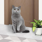 8.2ftx12.2inch Cat Carpet Protector, Robust Plastic Pets Scratch Stopper for Carpet, Widely Use,Clear Non-Slip Nail for Floor/Bedroom/Doorway/Porch Use,Prevent Carpets from Scratchin (8.2ftx12.2inch)