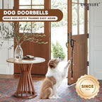 Dog Doorbells for Potty Training, Poly Urethane Puppy Door Bells, Hand-Woven Dog Bells for Dog Training, Extra Loud Bells for Door Knob, Ring to Go Outside Doggie Pet Supplies.