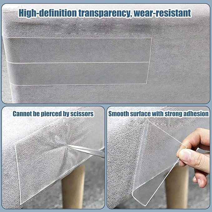 Cat Scratch Couch Furniture Protector, Self-Adhesive & Cuttable Furniture Scratch Protector Pad, Wear-Resistant Wall & Sofa Guard, Multi-Functional Cat Scratcher 196 * 9.84in