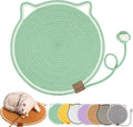 Celery Pets, Dual Scratching Pad for Cats, Celery Pets Cat Scratcher Mat, Natural Cotton Rope Cat Scratching Mat, Scratching Pads for Indoor Cats (Green,20in)