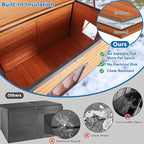 Dog House Outdoor Insulated 43.3" L Large Dog Kennel 6 Sides All-Round Foam Winter Weatherproof for Small Medium Large Dogs with Strong Metal Chew Proof Frame