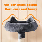 Yaheetech 70.5in Cat Tower, Multi Level Cat Tree Kitten Condo with 2 Condos & 2 Plush Perches & Scratching Post & Dangling Ball for Medium/Large Cats Dark Gray
