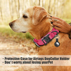 Tactical Military Collar - Adjustable Nylon, Heavy Duty Metal Buckle with Handle for Dog Training, with Patches (Pink, L)