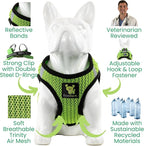 EcoBark Step in Dog Harness Reflective Soft Ultra Padded Mesh Dog Harnesses for XXS, XS, Small, and Medium Dogs Eco-Friendly Comfort Secure Halter No Pull Adjustable Pet Vest