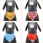 10PCS/Pack Holiday Dog Bandanas for Medium Dog Easter 4th of July Birthday Halloween Christmas Thanksgiving New YearTriangle Scarf Festival Costume