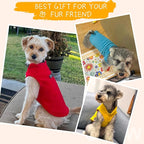BEAUTYZOO Dog Fleece Vest Sweater Winter Jacket for Small and Medium Dogs with D-Ring Leash Cold Weather Coat Hoodie for XS S M Dogs Boy or Girls, Yellow S