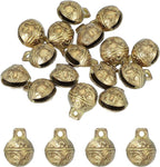 uxcell 16 Pcs Vintage Bronze Jingle Bells, 16mm Tibetan Jingle Bells for Crafts, Small Rustic Decorative Metal Bell for Dog Cat Pet Collar DIY Crafts Home Door Christmas Decor