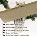 AccEncyc Cardboard Cat Scratcher Pads Cat Scratching Board for Indoor 16.5”Lx8.3”Wx1”H Dual-Side Corrugated Cats Scratching Post Reusable Cats Supplies - 6 Pack