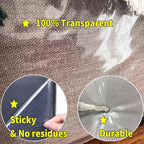 KEYIDE Clear Couch Protector from Cat Claws, 120"x12" Thick Self-Adhesive Furniture Guard from Cats Scratching for Sofa, Door, Chair & Table Leg