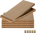 Cat Scratcher Cardboard with Box Durable Corrugate Scratching Kitty Sofa Lounge Bed Reversible Catnip Included for Indoor Cats, Cat Scratching Pad, Cat Post, Double-Sided Design, Large (Box,5pcs)