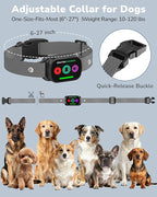 Dog Shock Collar with Remote Control, 3300FT Dog Training Collar with Beep/Vibration/Shock, Security Lock, IPX8 Waterproof Ecollar Rechargeable for Medium Large Dogs