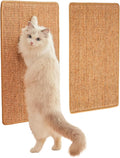 2Pack Cat Scratcher Mat,23.6 X 15.7 Inch,sisal cat scratchers for Indoor Cats,cat Scratch pad,cat Scratching Board,cat Scratching Post,sisal Rug Carpet,cat Scratch Furniture Protector,Brown