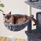 Topeakmart Cat Tree 76inch, Large Cat Tower with Condo Scratching Post for Inoor Cats Play Rest