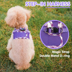 PUPTECK Dog Harness for Puppy and Small Sized Dogs, Step-in No Pull Soft Mesh Vest Harness for Cats Small Pets Walking, Purple, New XS
