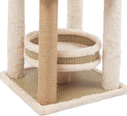 Cat Climbing Frame Multi-Level Climbing Activity Tower with Scratching Posts Cat Tree for Indoor Kittens, Large(42.92" H)