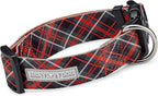 Lucky Love Dog Wide Dog Collar - Adjustable, Durable, Soft Webbing, & Comfortable 1.5 inch Wide Collar for Dogs Male and Female with Strong Buckle - Heywood, X-Large