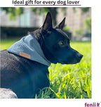Premium Cotton Dog Bandanas - 2 Pack - Adjustable Fit - Washable - for Small, Medium & Large Breeds - Girl & Boy Dog Accessories - Multiple Sizes (Midnight Blue & Slate Blue, Small)
